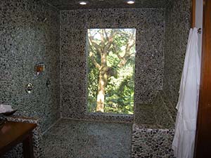 The Shower located in the accomodations for the Chocolate Festival